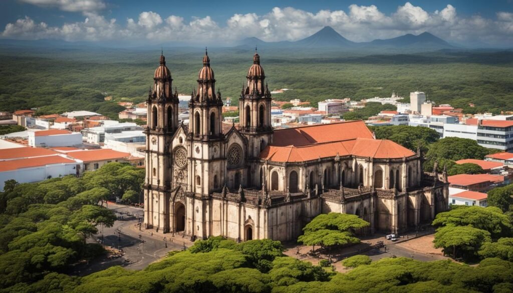 historic cathedral leon nicaragua